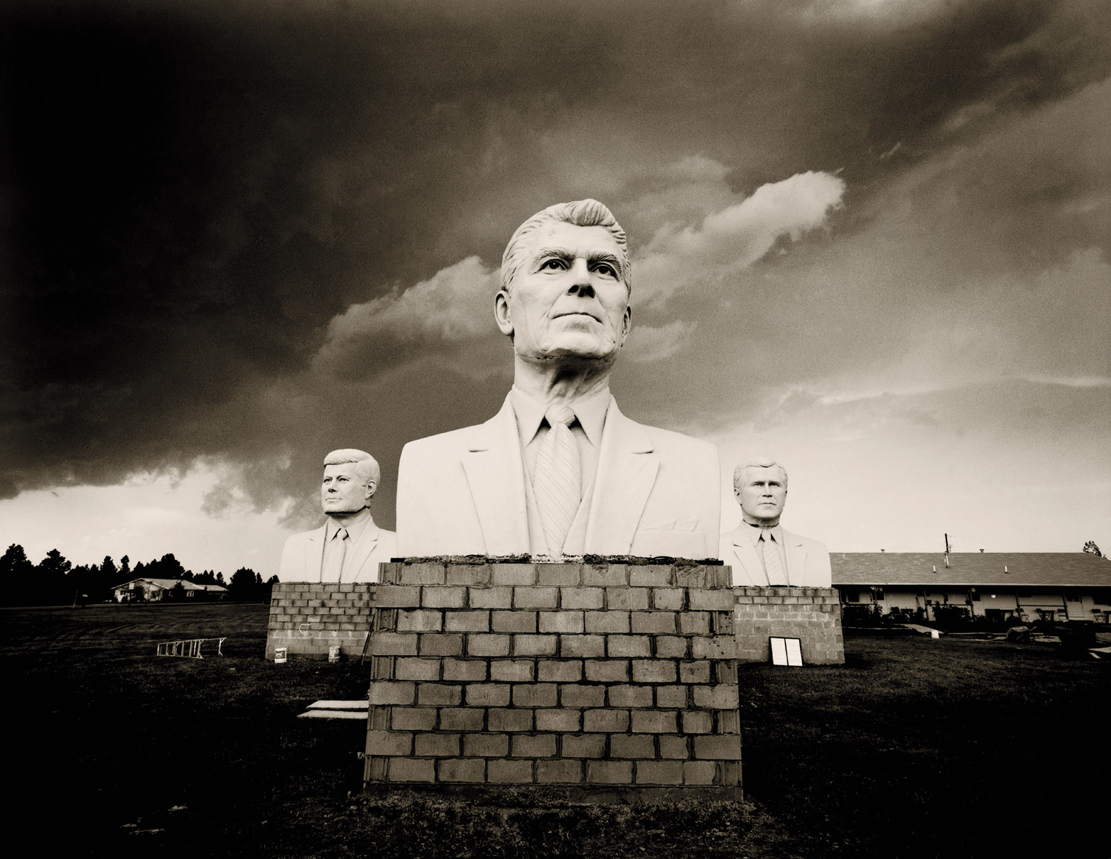 ‘Presidents,’ South Dakota, 2005; photograph by Jack Spencer from his book This Land: An American Portrait. It includes a foreword by Jon Meacham and is published by University of Texas Press.