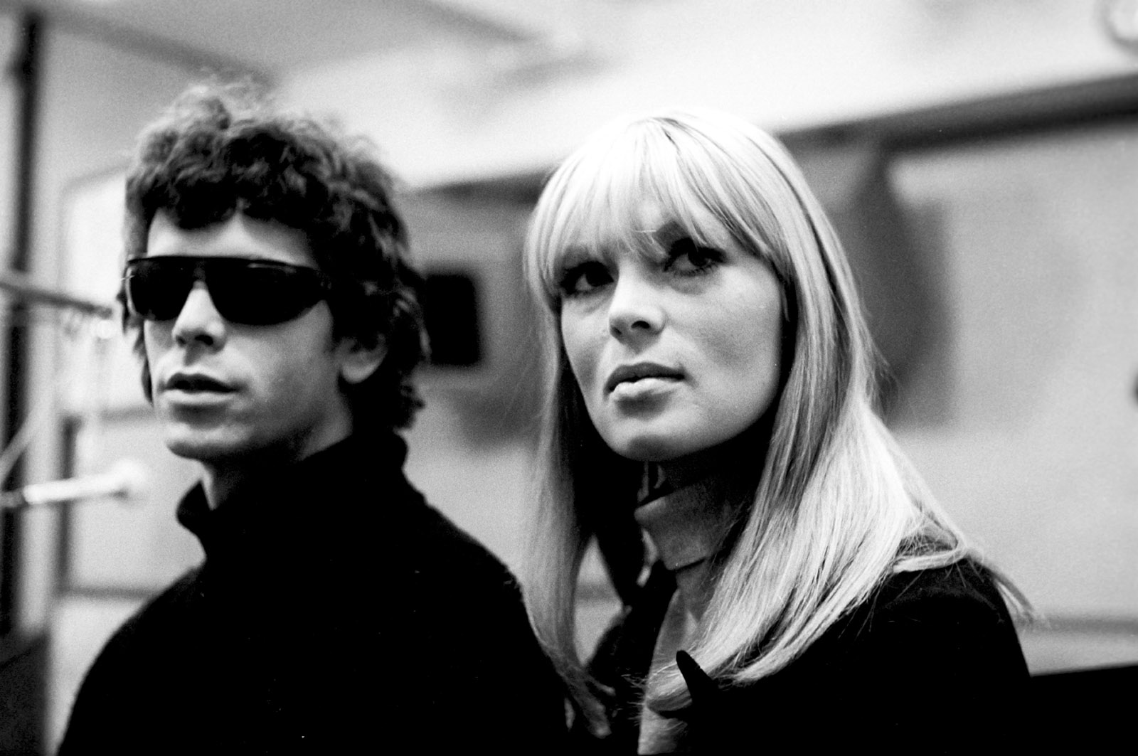 Lou Reed and Nico at Scepter Studios during the recording of the Velvet Underground’s first album, New York City, 1966