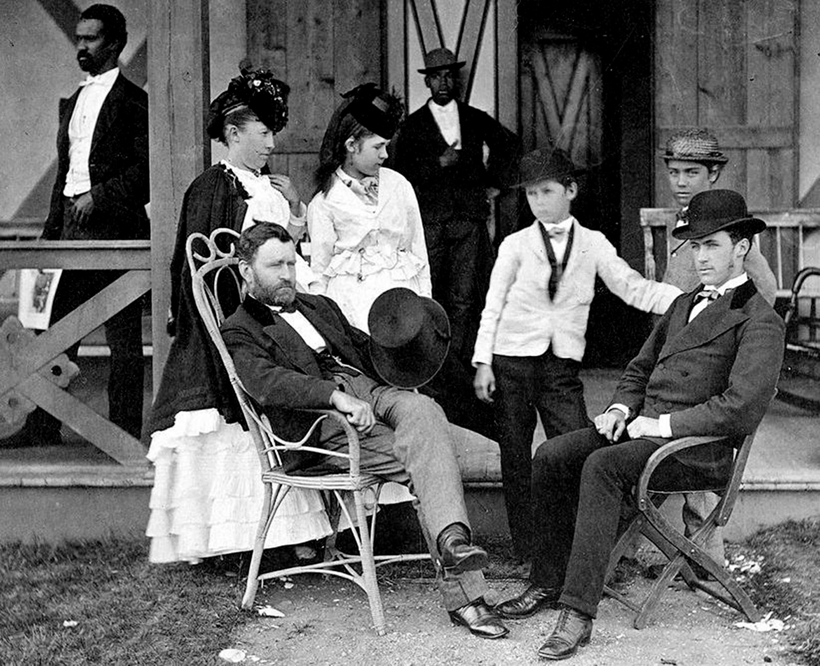 Ulysses S. Grant and his family, Long Branch, New Jersey, 1870