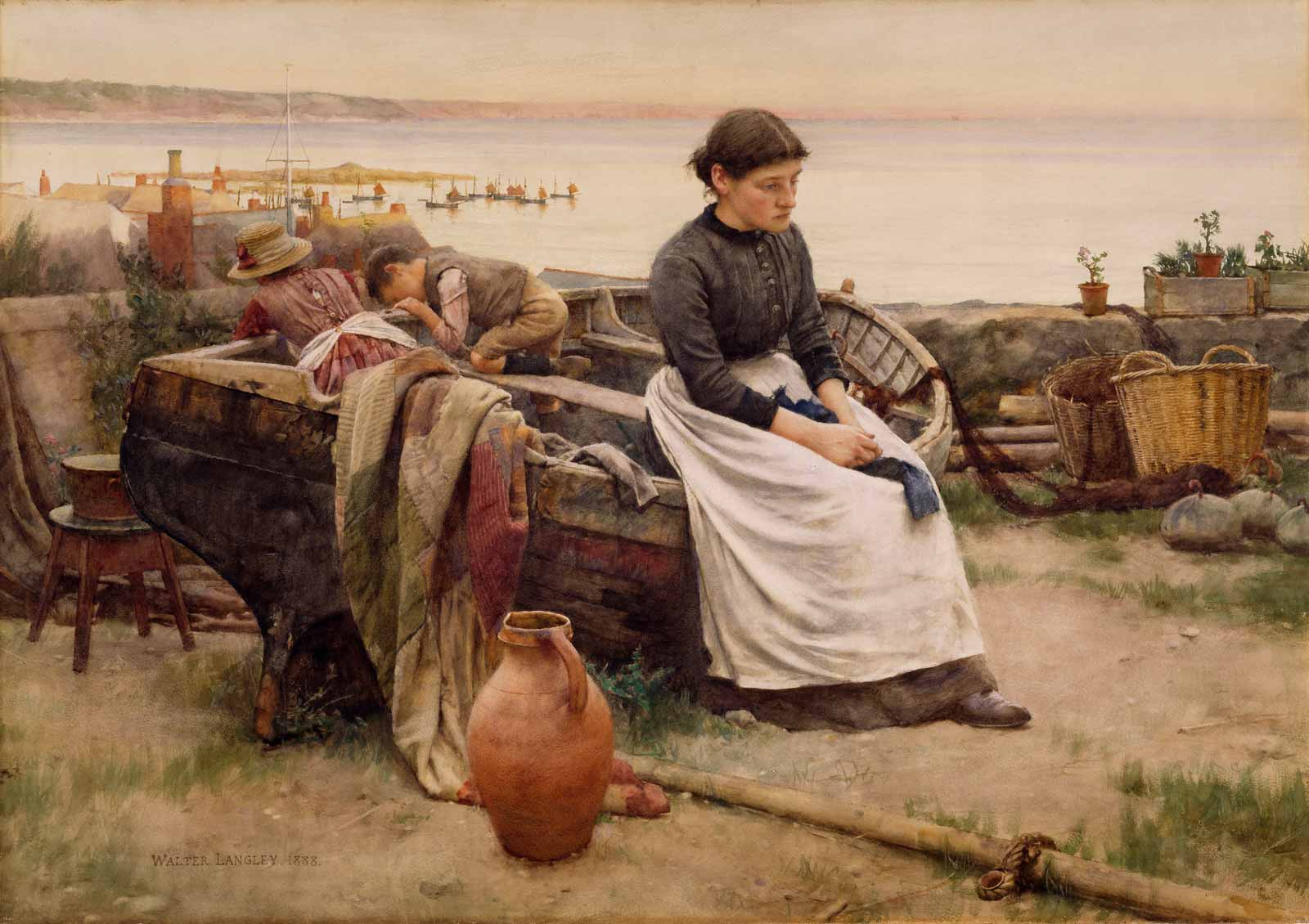 Walter Langley: But Oh for the Touch of a Vanished Hand, 1888  