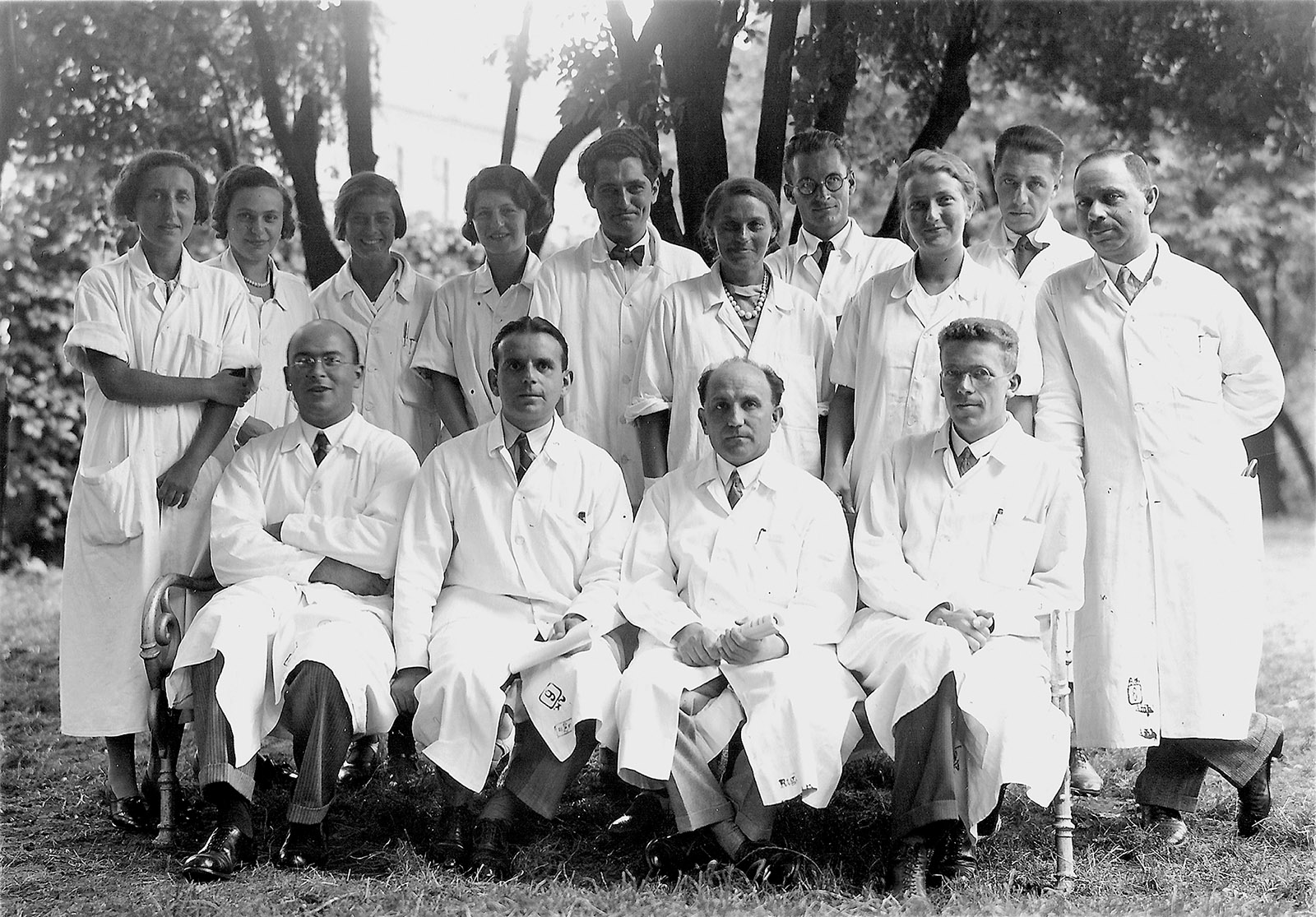 Hans Asperger, bottom right, with the staff of the Vienna Children’s Hospital, 1933