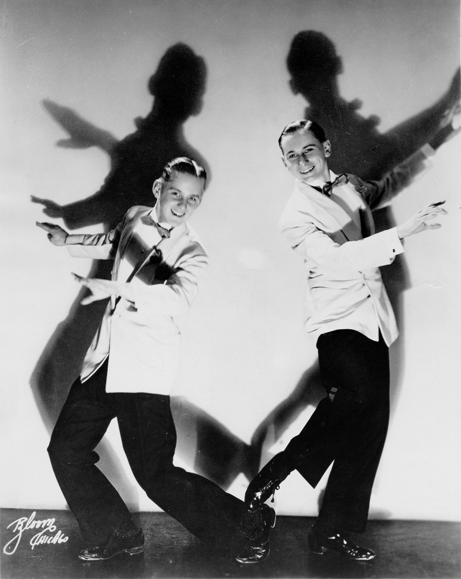 Bob Fosse and Charles Grass performing as the Riff Brothers, 1943