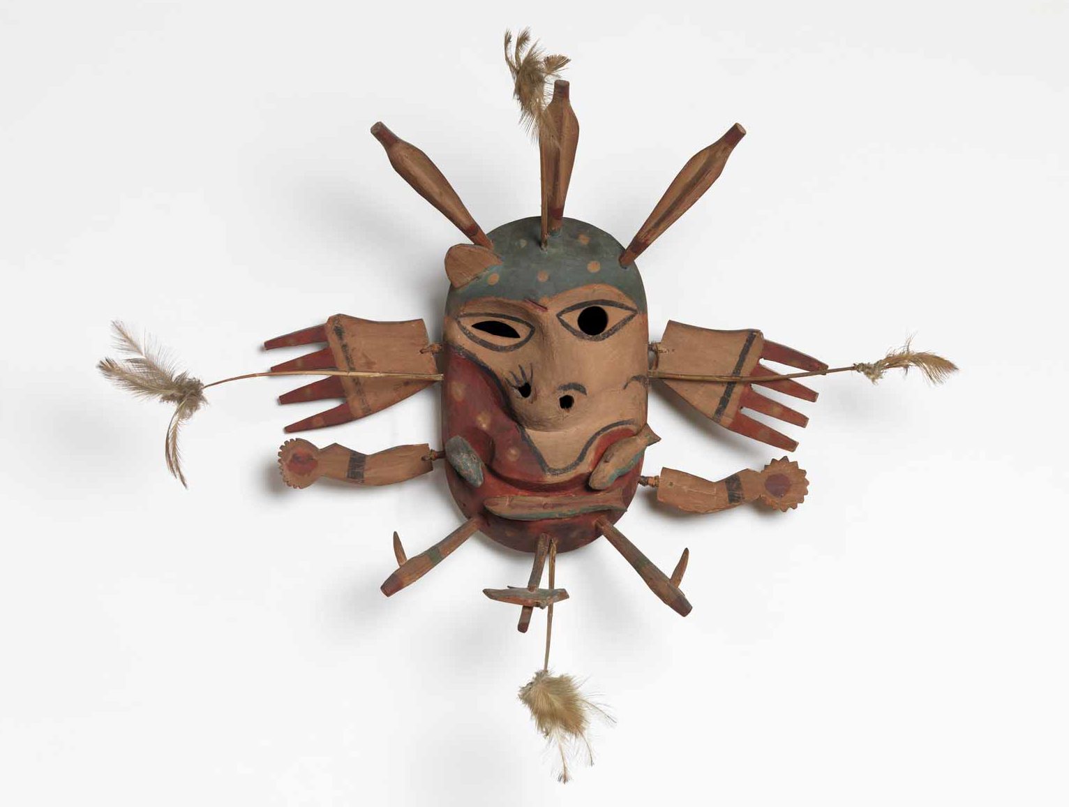 Yup'ik mask that once belonged to Andre Breton, from Goodnews Bay, Alaska, late nineteenth to early twentieth century
