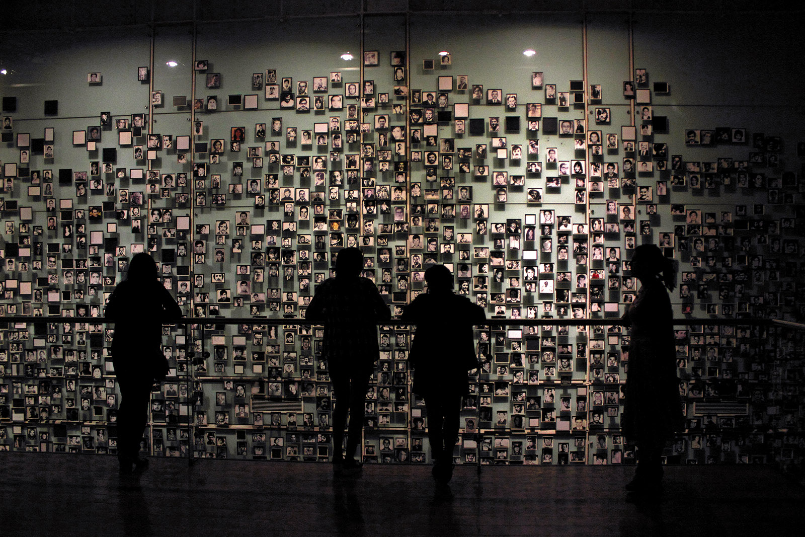 Photographs of Chileans who were executed under Pinochet’s military dictatorship, at the Museum of Memory and Human Rights in Santiago, which opened in 2010