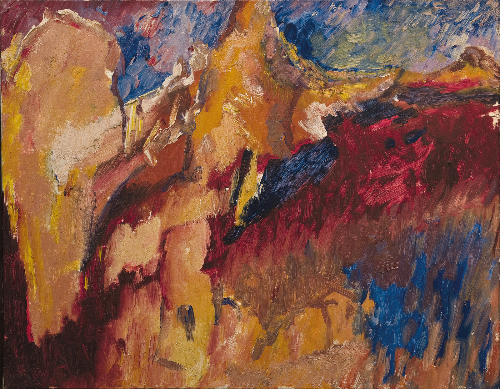 David Bomberg: Tajo and Rocks (The Last Landscape), 1956