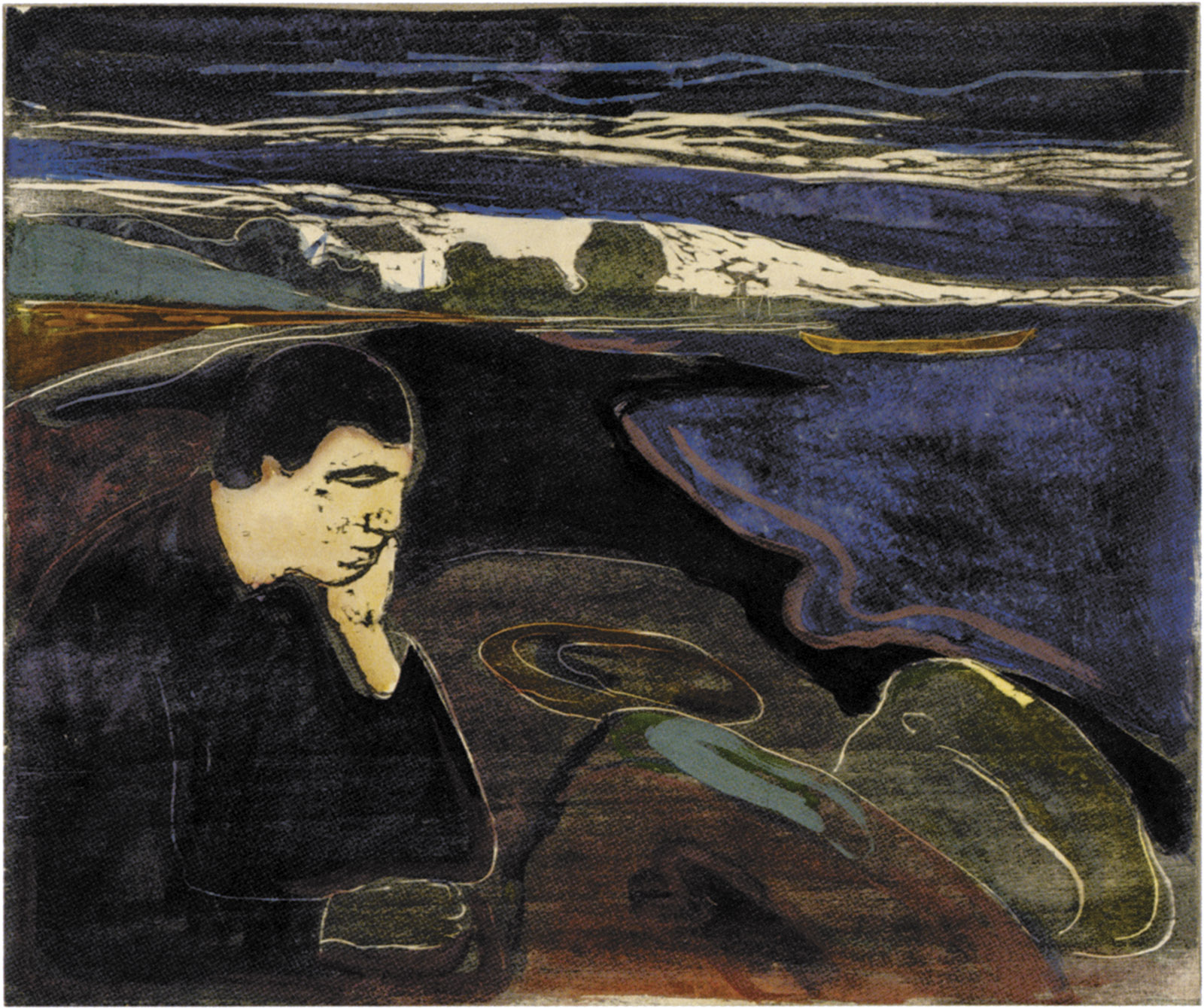 Edvard Munch: Evening, Melancholy I, 1896