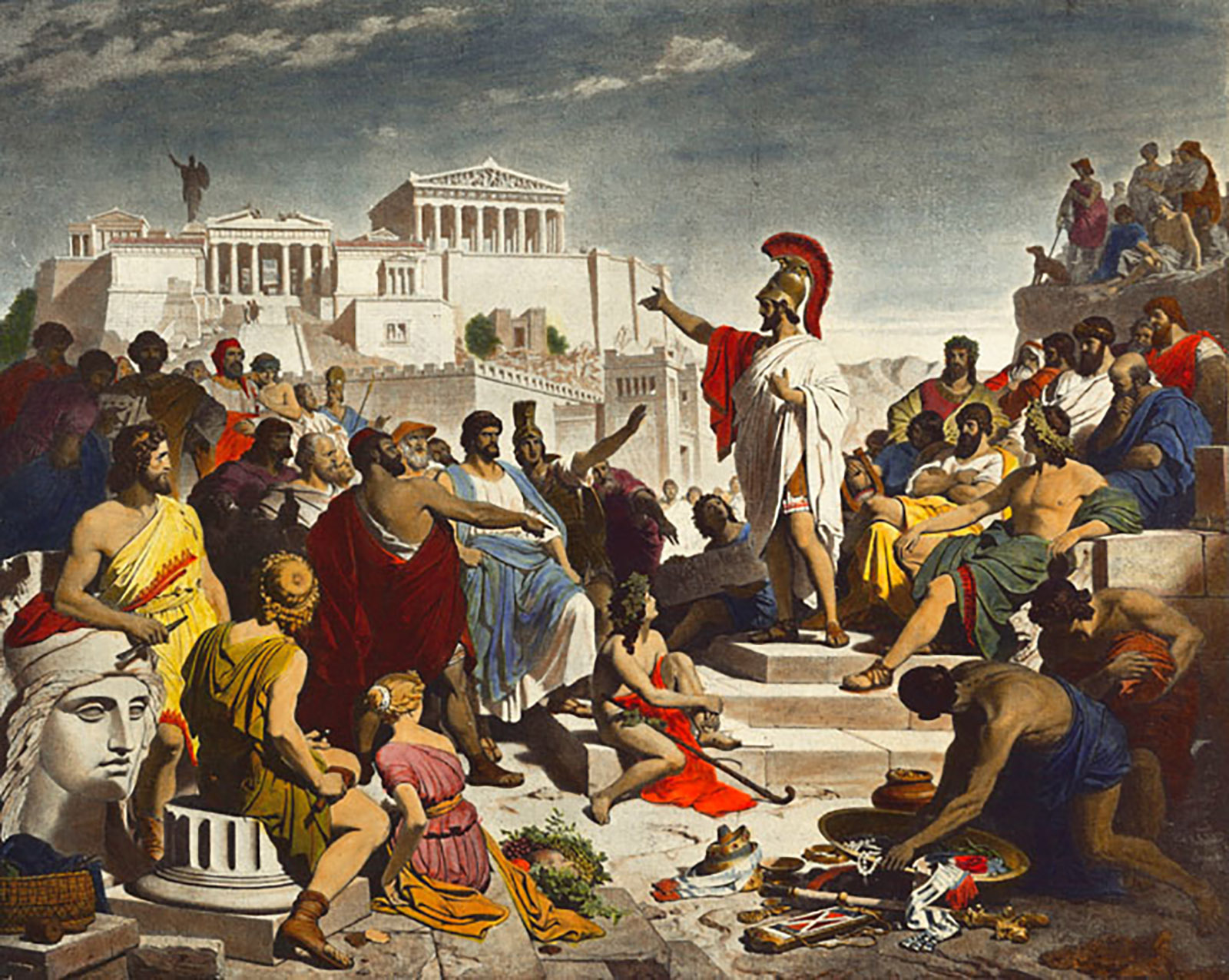 Philipp Foltz: Pericles’s Funeral Oration, 1877