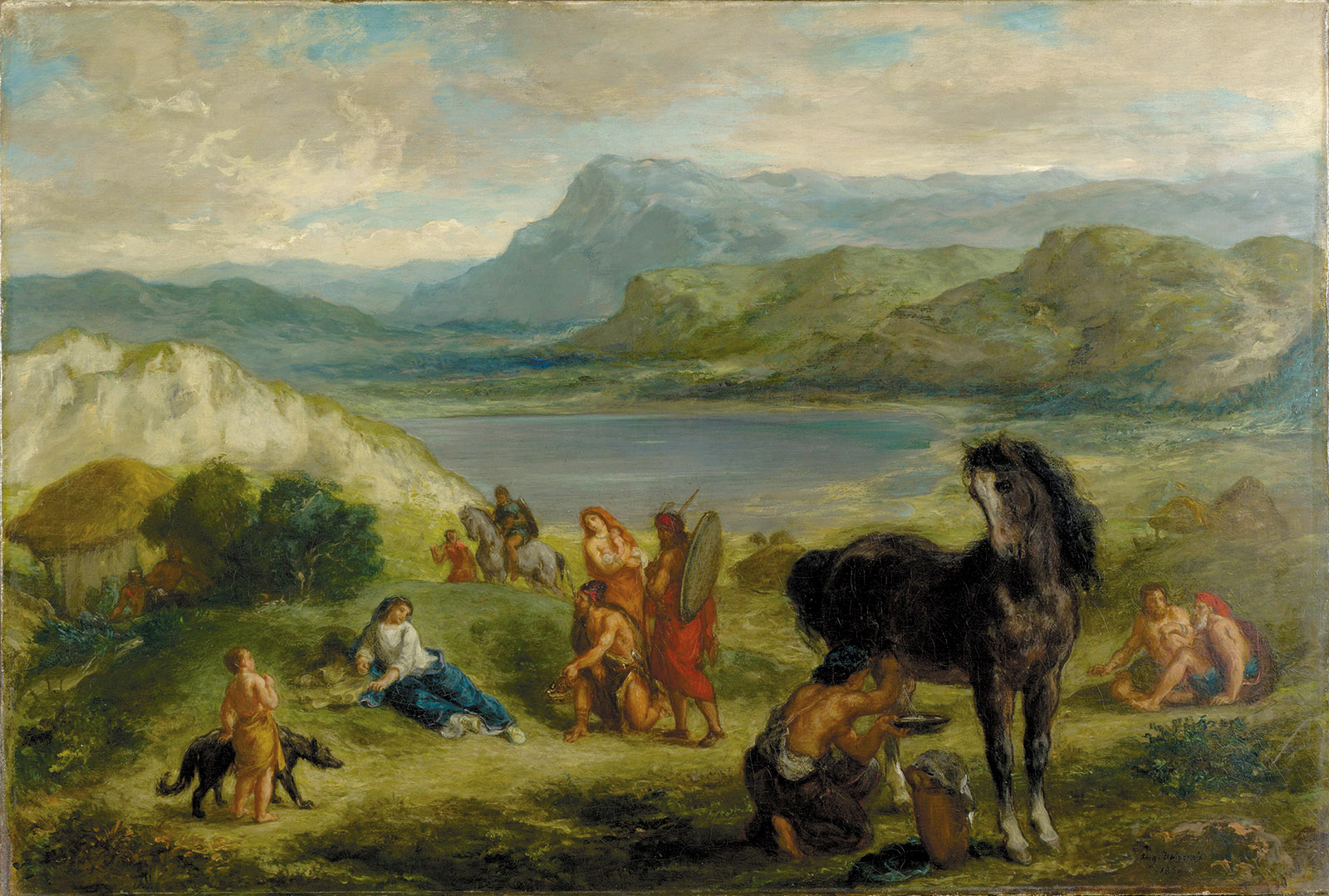 Eugène Delacroix: Ovid Among the Scythians, 1859