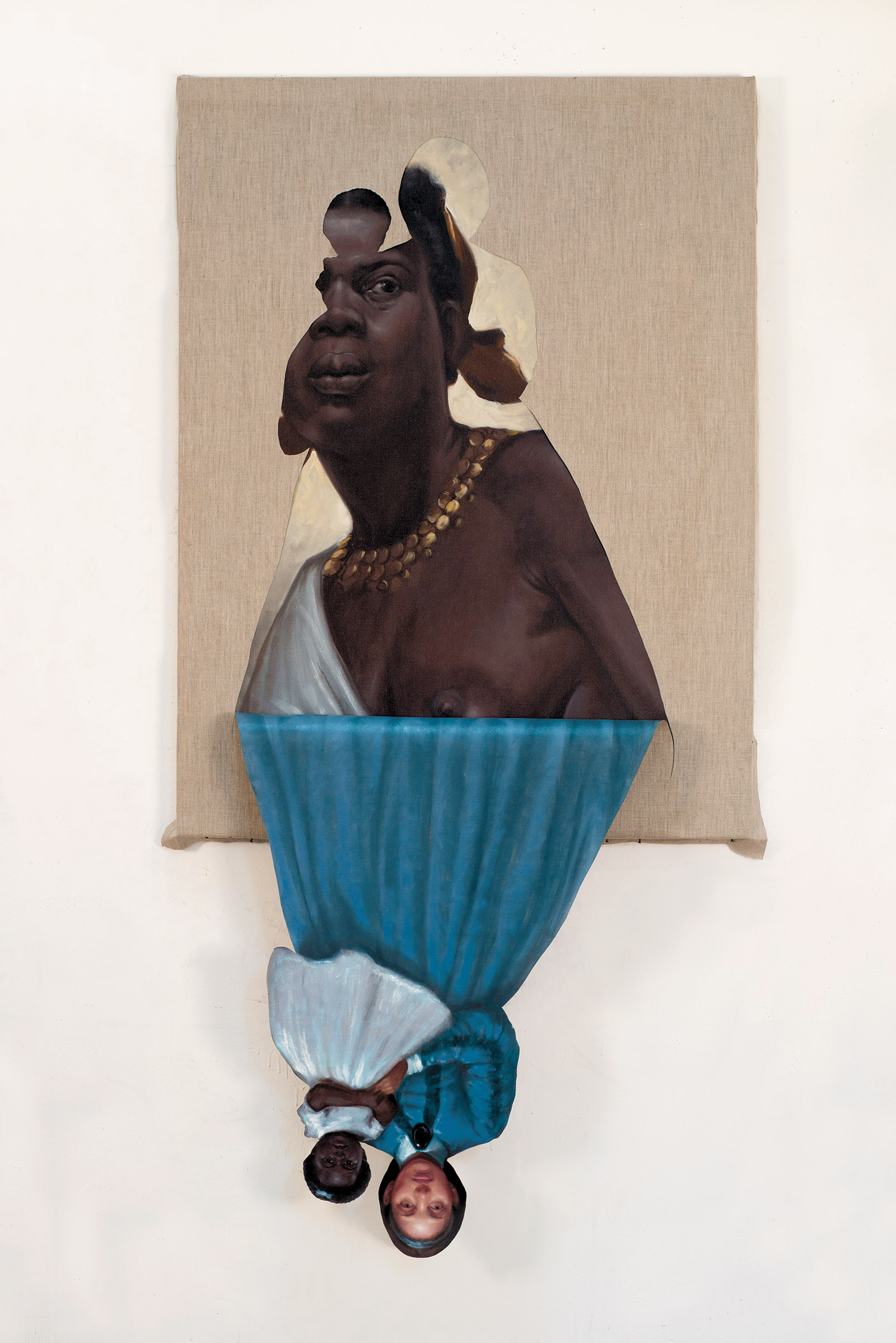 Titus Kaphar: Her Mother’s Mother’s Mother, 2014; from the exhibition ‘UnSeen: Our Past in a New Light,’ which includes work by Kaphar and Ken Gonzales-Day.It is on view at the Smithsonian’s National Portrait Gallery, Washington, D.C., through January 6, 2019.