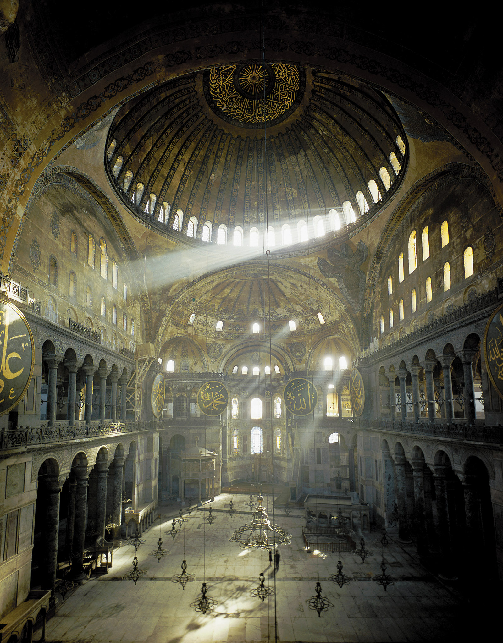 The Hagia Sophia, Istanbul, constructed circa 532–537