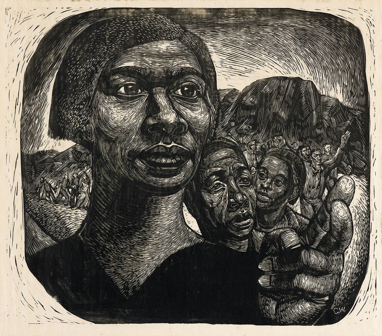 Charles White: Exodus I: Black Moses (Harriet Tubman), 1951; from the exhibition ‘Charles White: A Retrospective,’ on view at the Museum of Modern Art, New York City, until January 13, 2019. The catalog is published by the Art Institute of Chicago and MoMA and distributed by Yale University Press.
