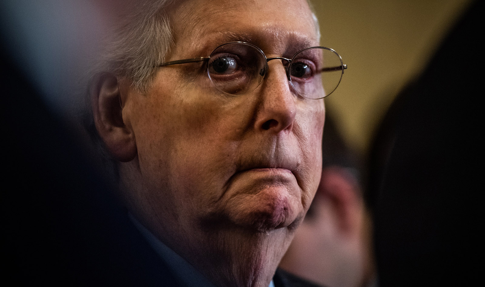 Senate Majority Leader Mitch McConnell at a Capitol Hill news conference, Washington, D.C., January 29, 2019