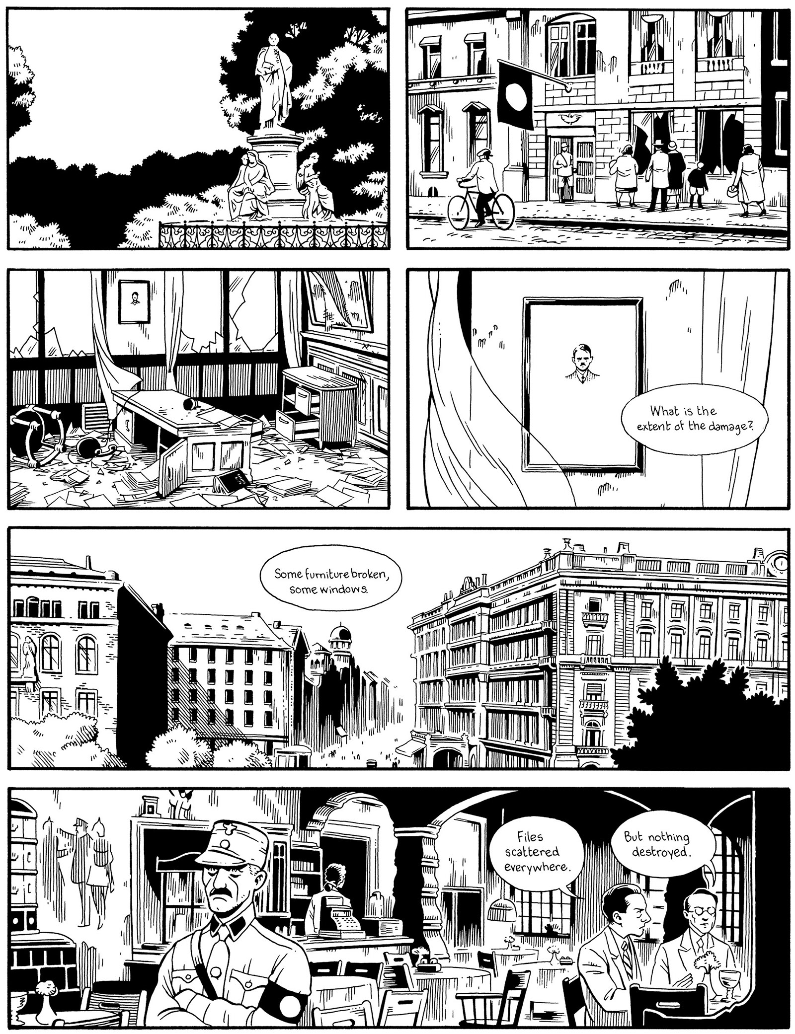 A page from the graphic novel Berlin by Jason Lutes