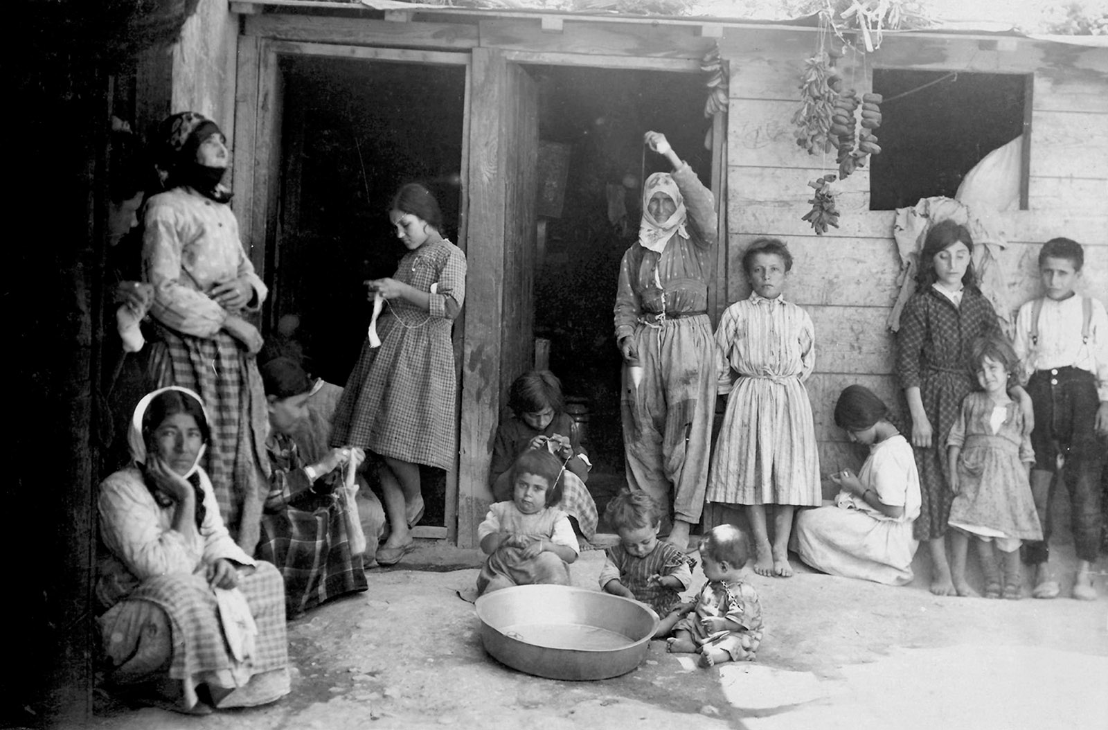 Armenian refugees in a camp at Aleppo, Syria, 1922