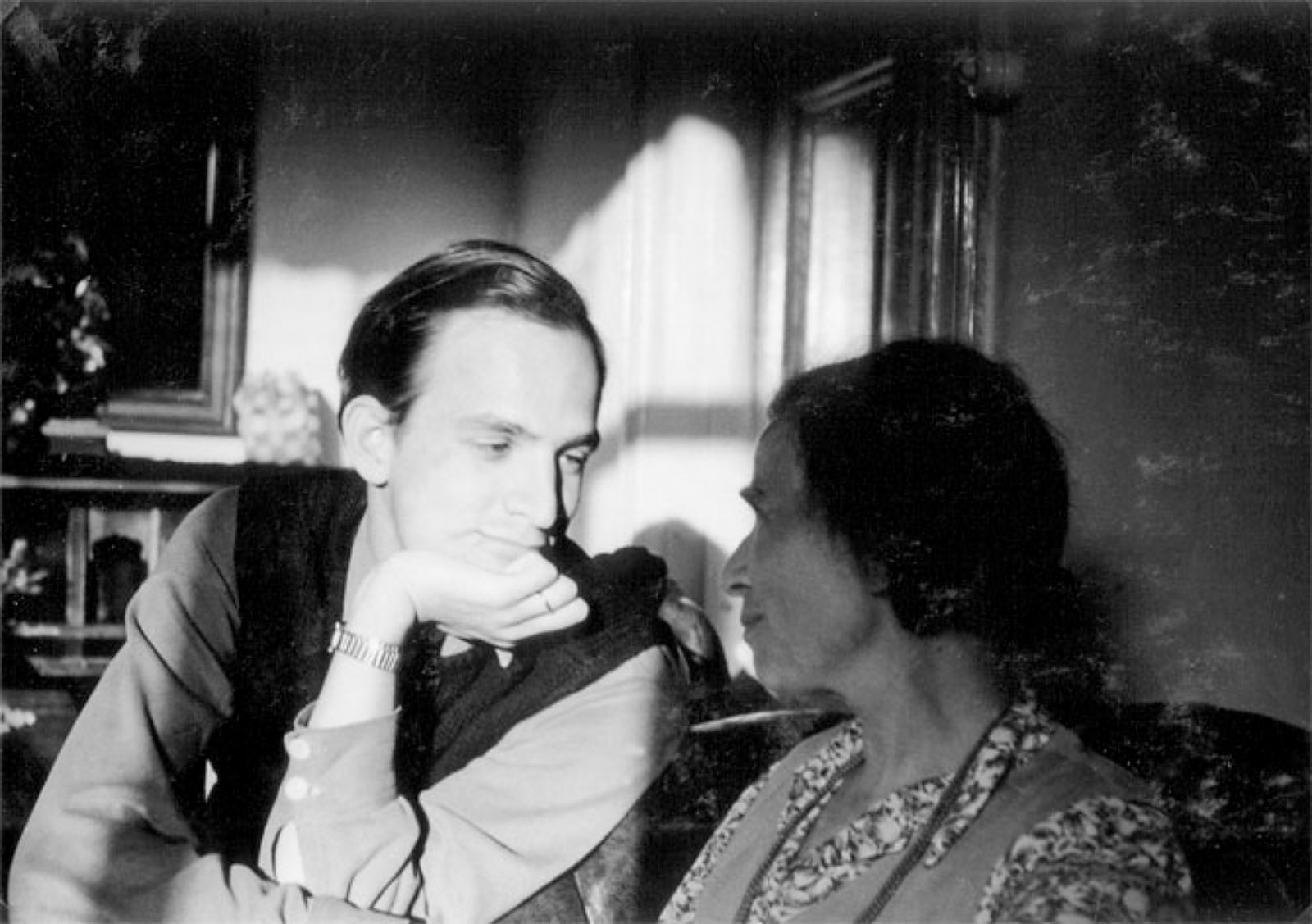 Ingmar Bergman with his mother, Karin Bergman, 1943