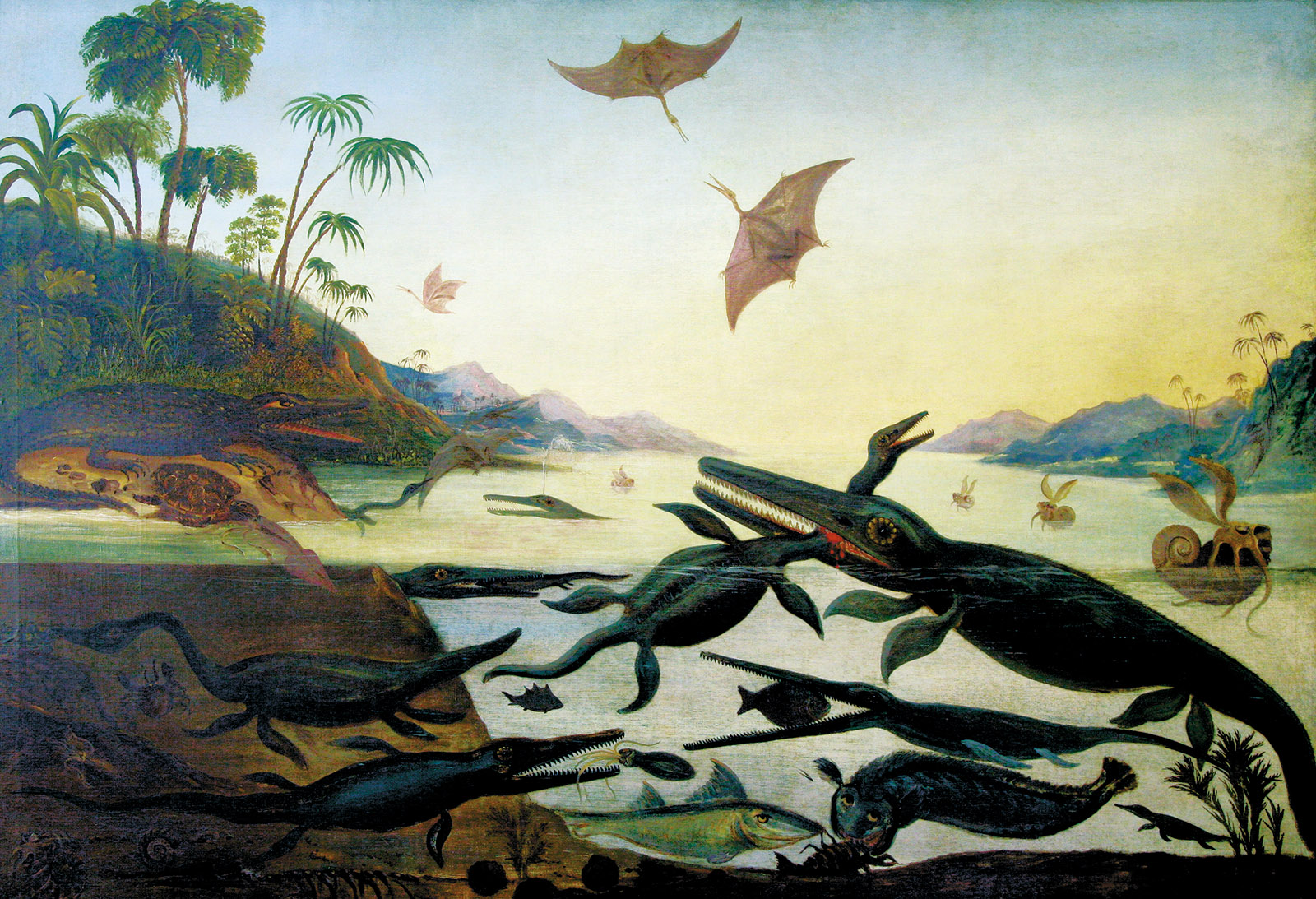 Robert Farren: Life in the Jurassic Sea ‘Duria Antiquior’ (An Earlier Dorset), circa 1850
