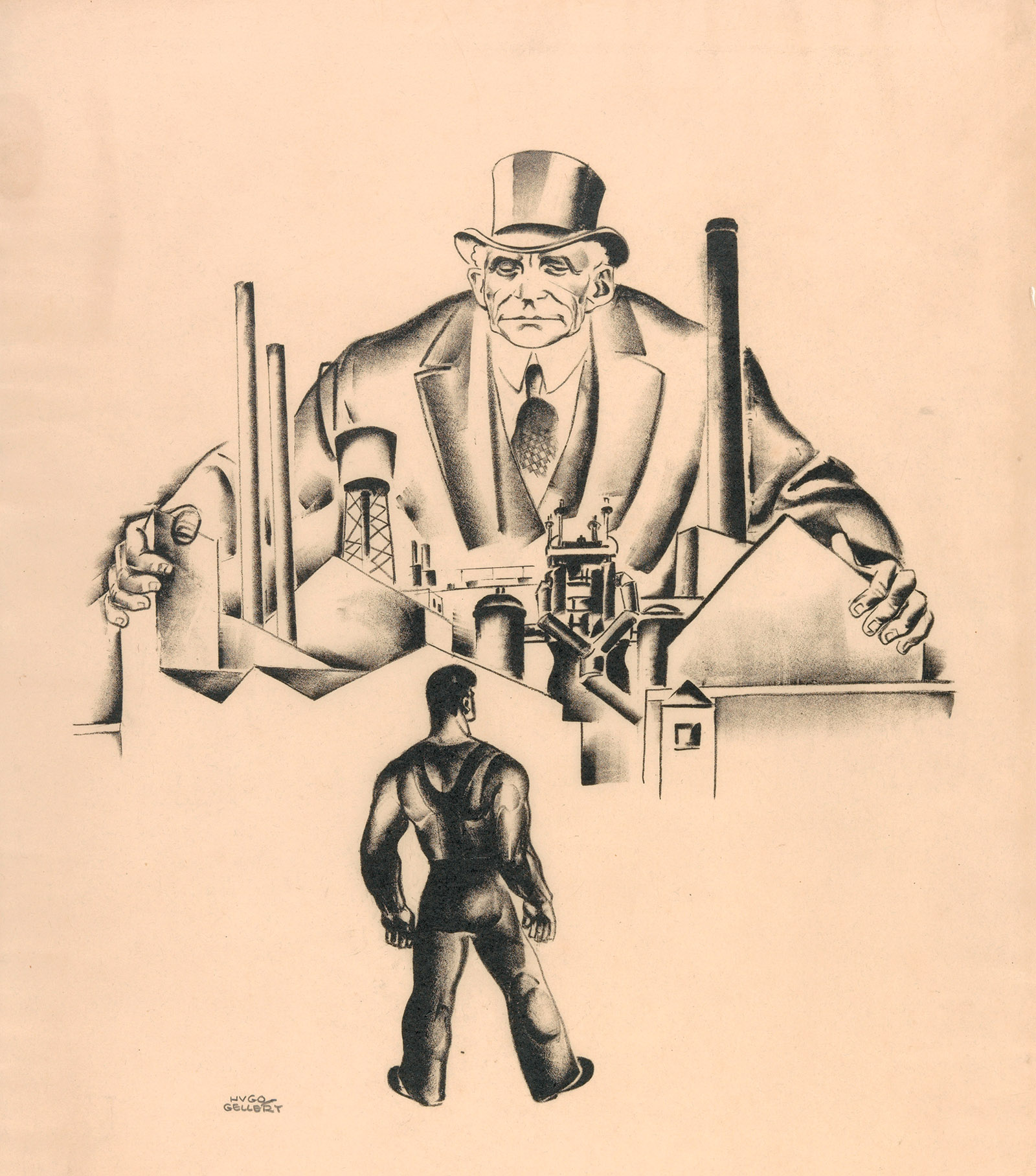 ‘Primary Accumulation 3 (Henry Ford)’; lithograph by Hugo Gellert, 1933