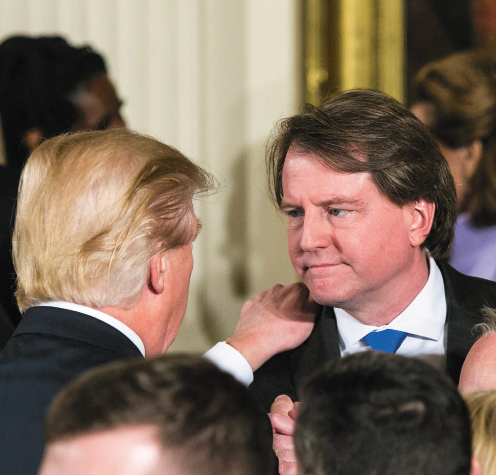 Trump and McGahn at the White House, January 2017