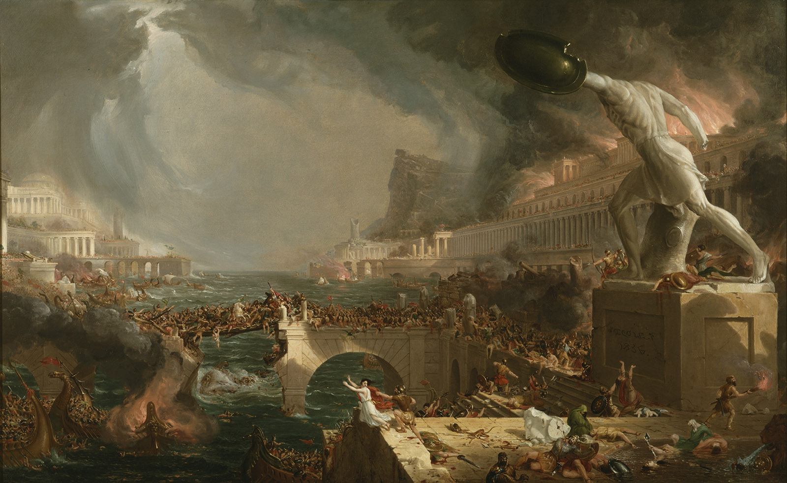 Thomas Cole: The Course of Empire: Destruction (1836)