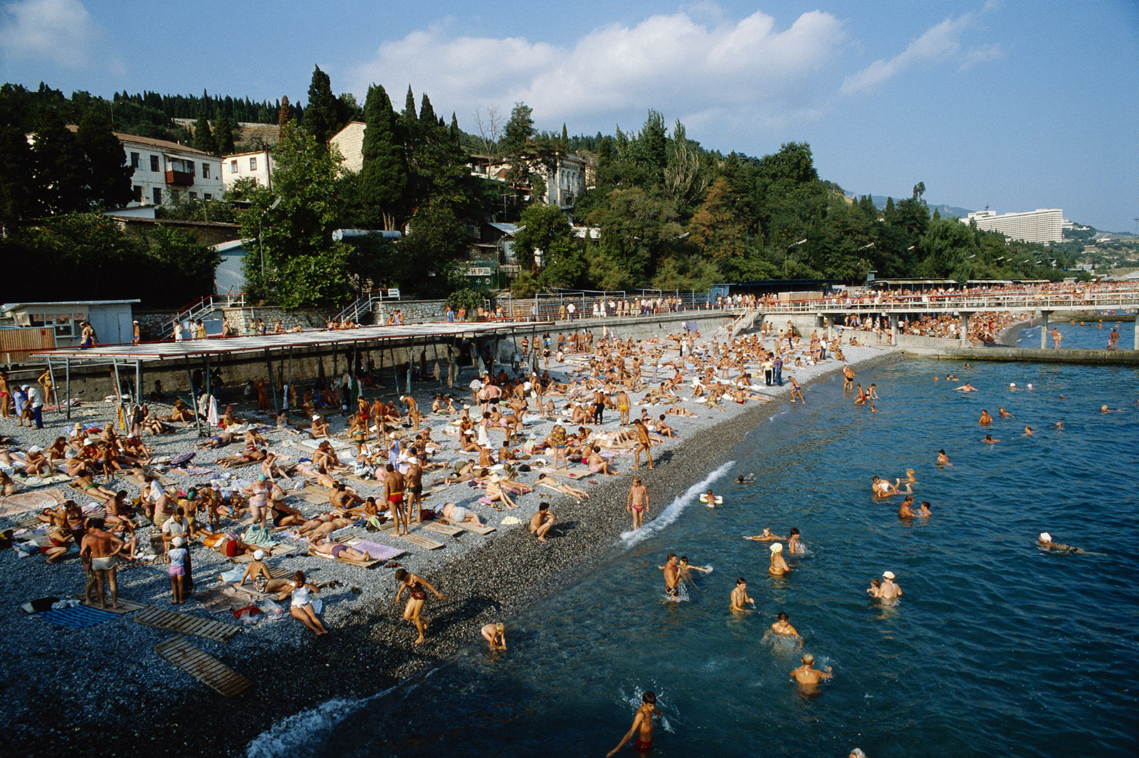 A Black Sea resort beach, 1982