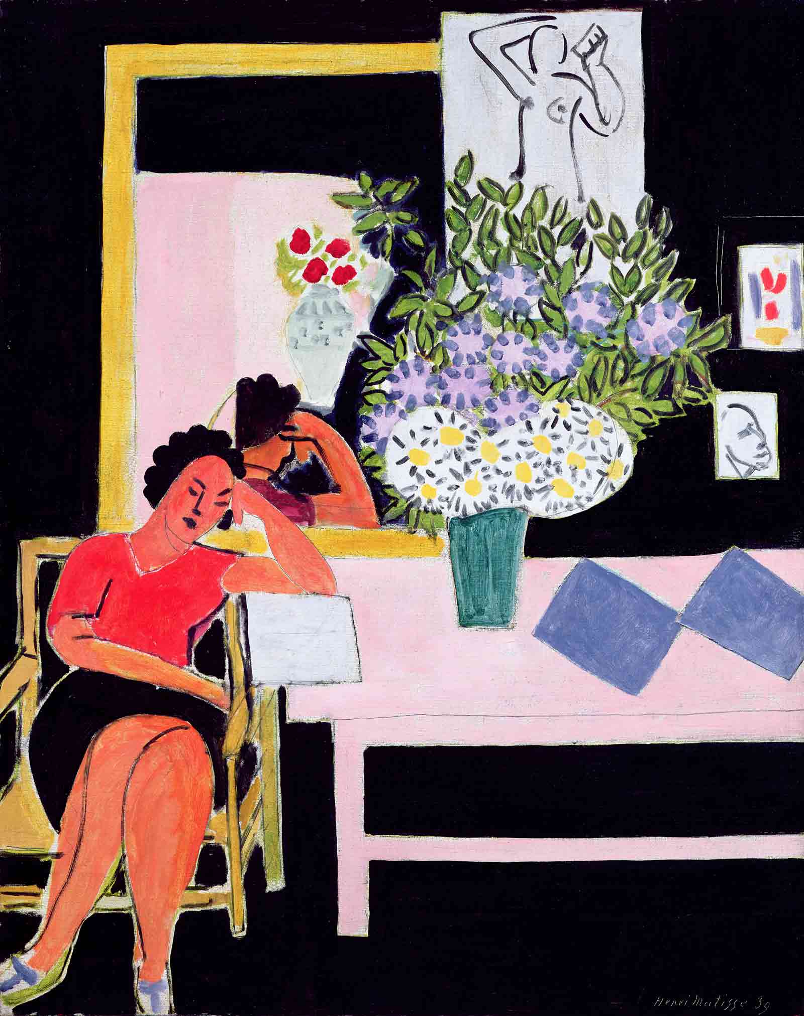 Henri Matisse: Reader on a Black Background, 1939 