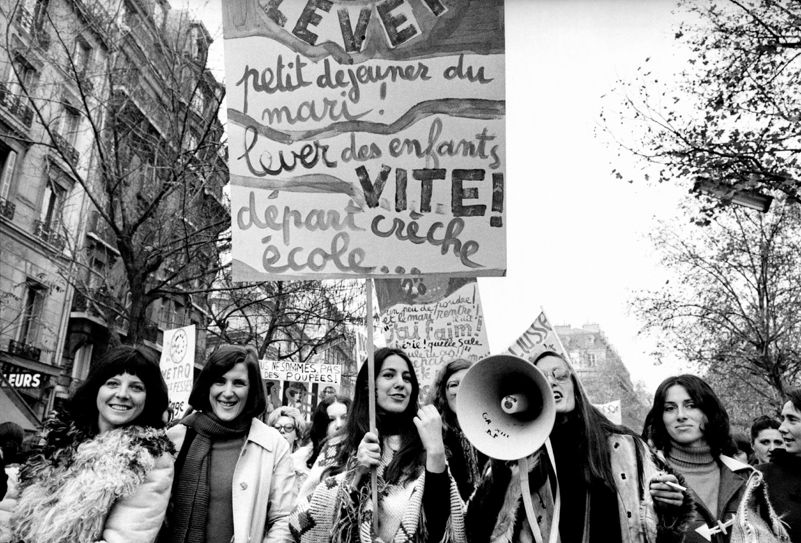 A women’s liberation demonstration, Paris, 1971