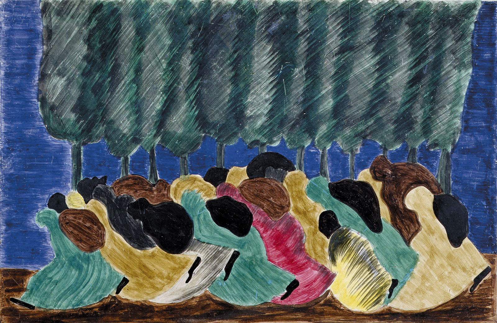 The Life of Harriet Tubman, #16, 1940, a painting by Jacob Lawrence