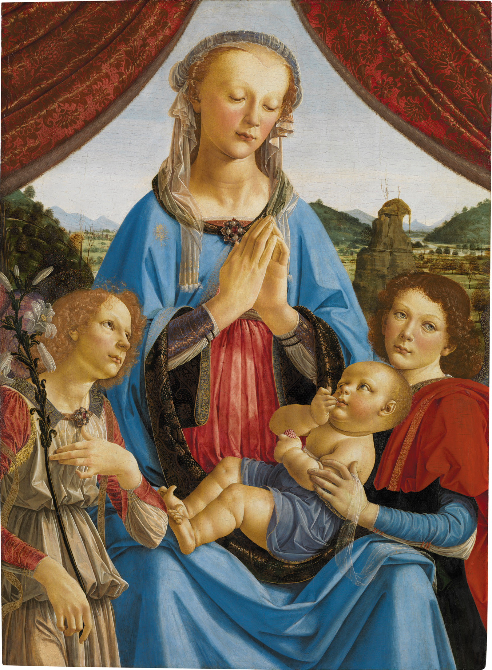 Andrea del Verrocchio's Madonna and Child with Two Angels, circa 1470–1474