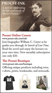 Ad for Proust online course and gifts