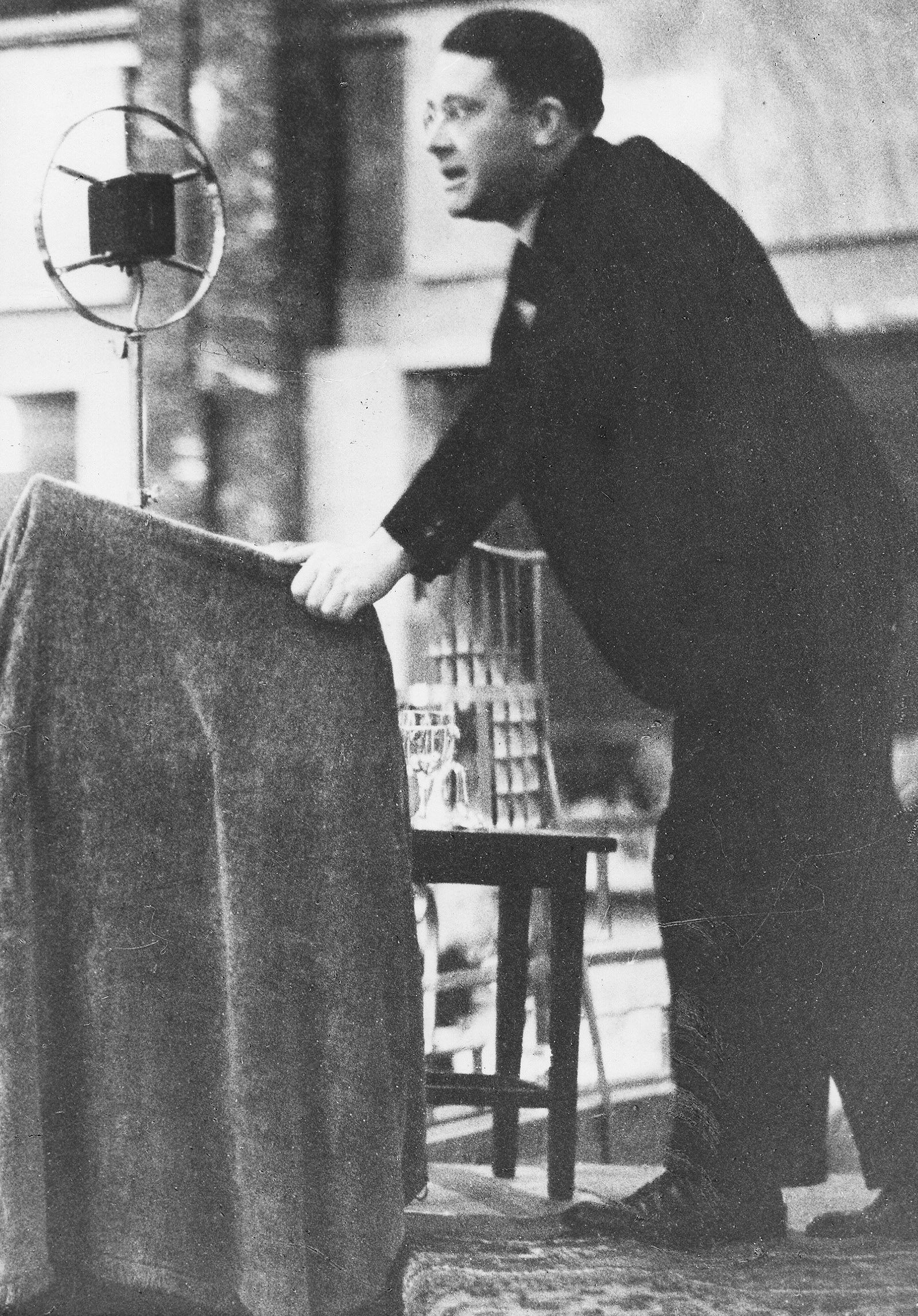 Nazi jurist Carl Schmitt speaking in Germany, 1930