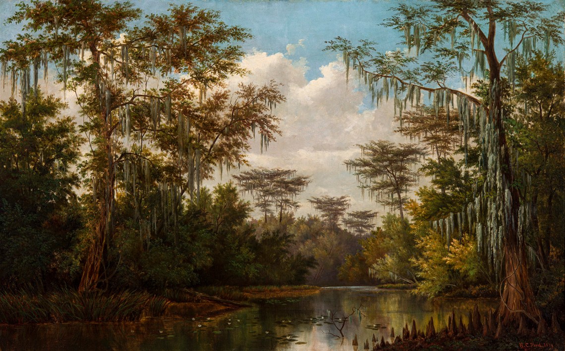 Landscape with Spanish moss