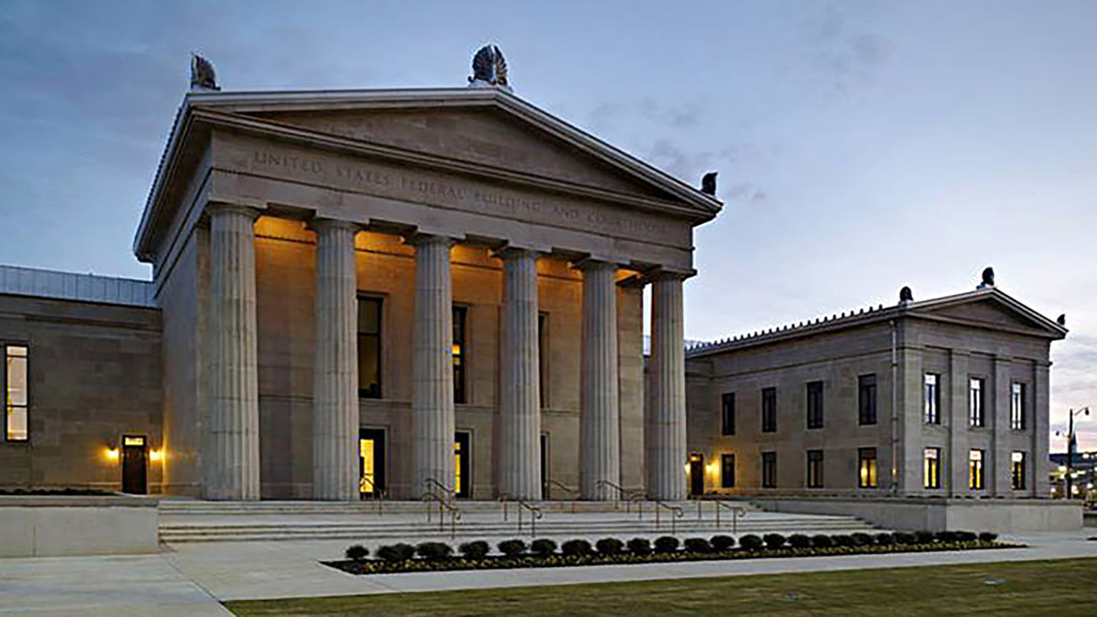 The Tuscaloosa Federal Building and Courthouse, which opened in 2011, Alabama