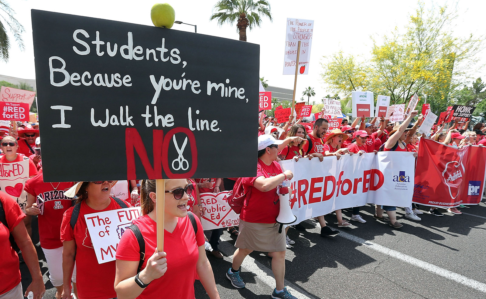 Arizona teachers marching on strike