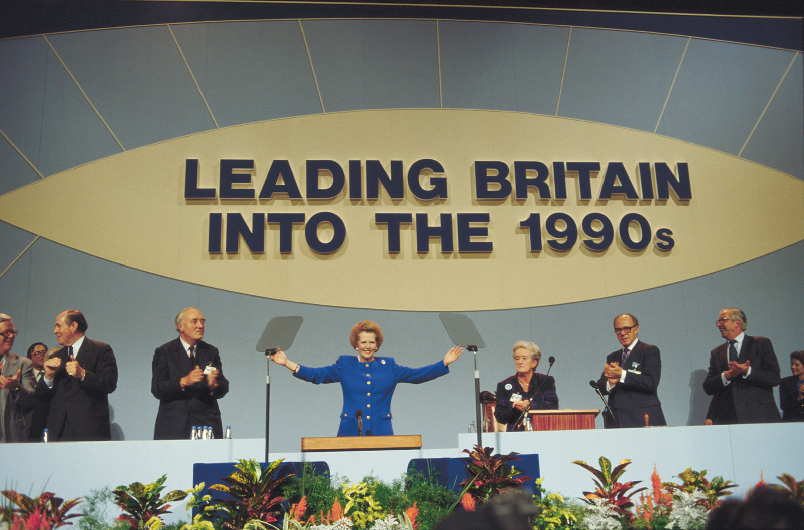 Prime Minister Margaret Thatcher at the 1988 Conservative Party conference