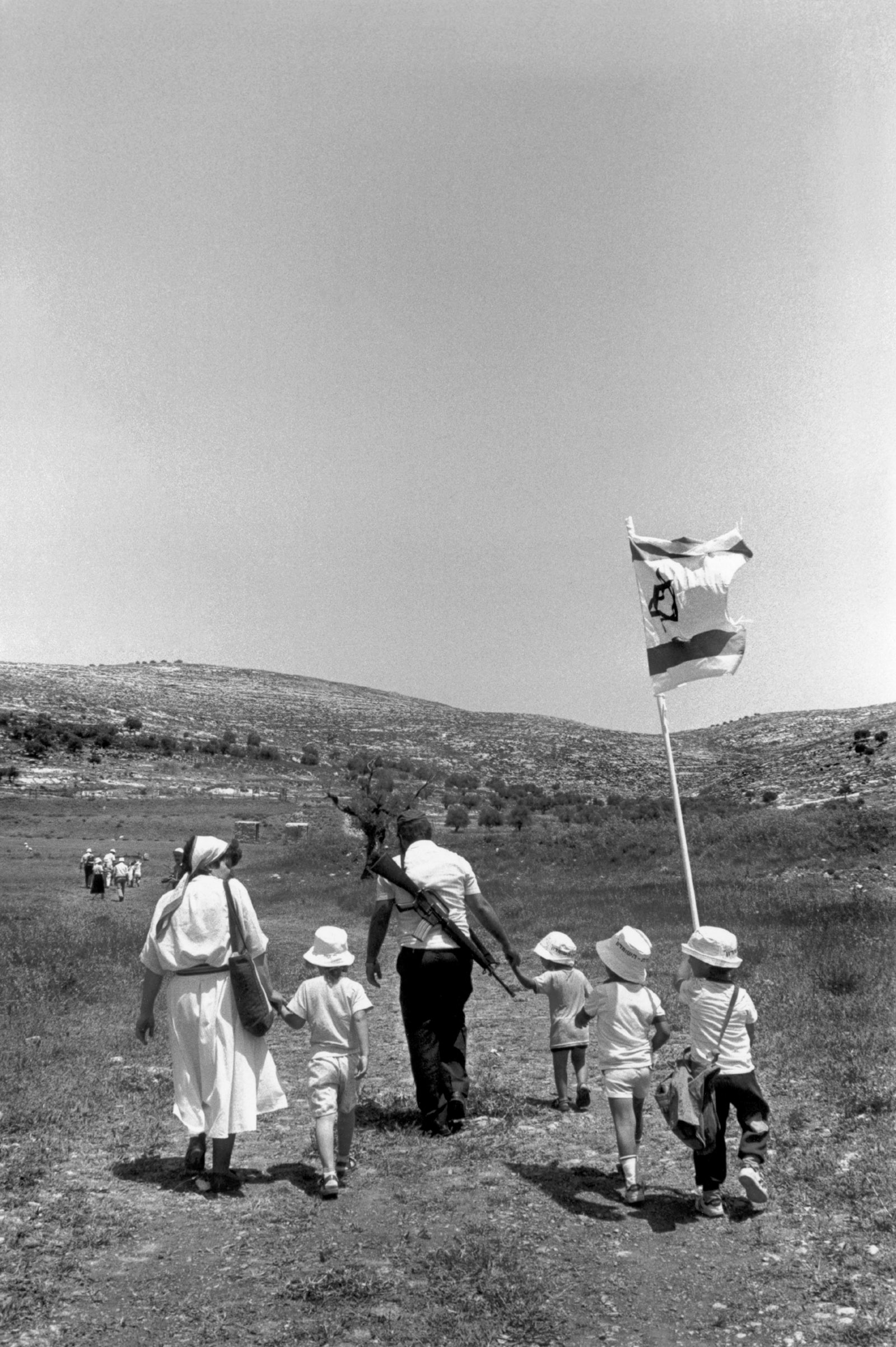 A Jewish family in the occupied West Bank, 1988