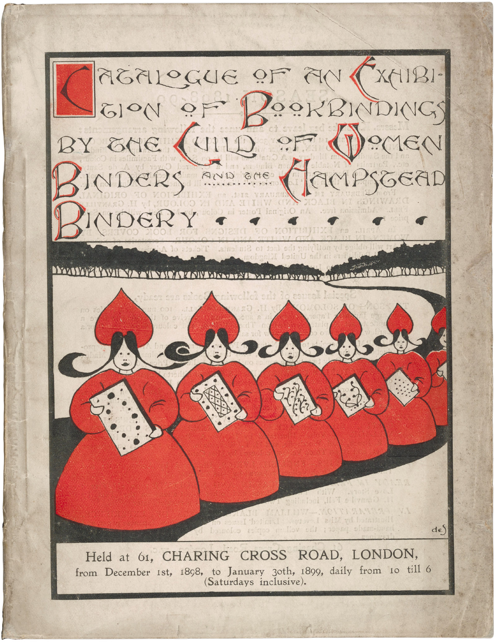 Cover of the catalog for the second Exhibition of Artistic Bookbinding by Women