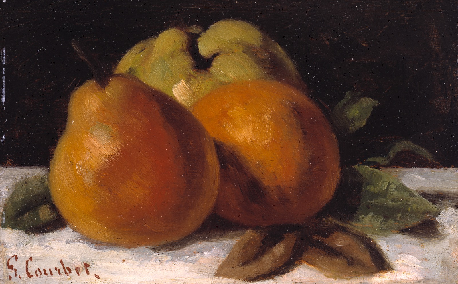 Gustave Courbet: Apple, Pear, and Orange, circa 1871–1872