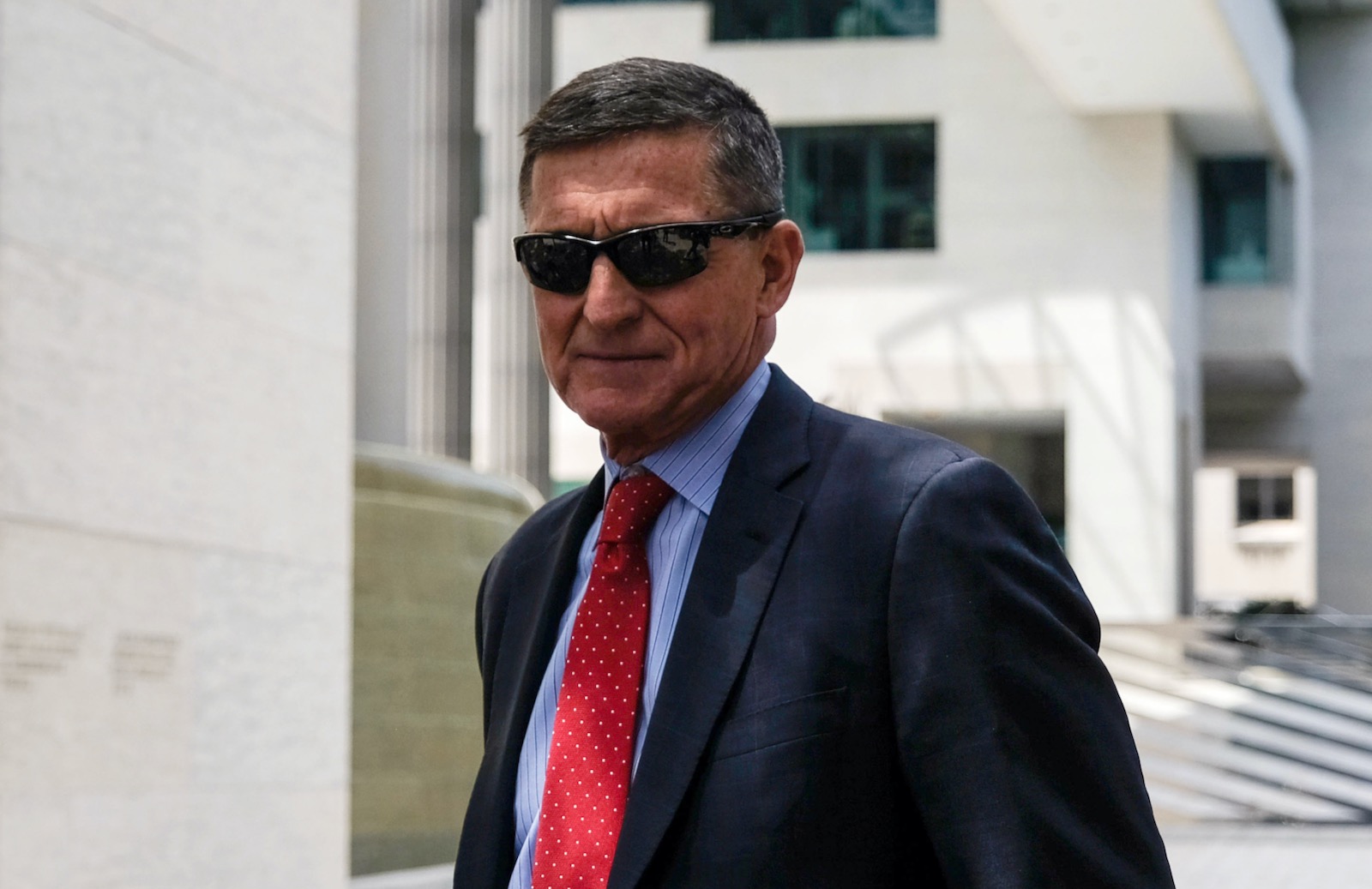 Former National Security Adviser Michael Flynn leaving a court hearing, Washington, D.C., June 24, 2019