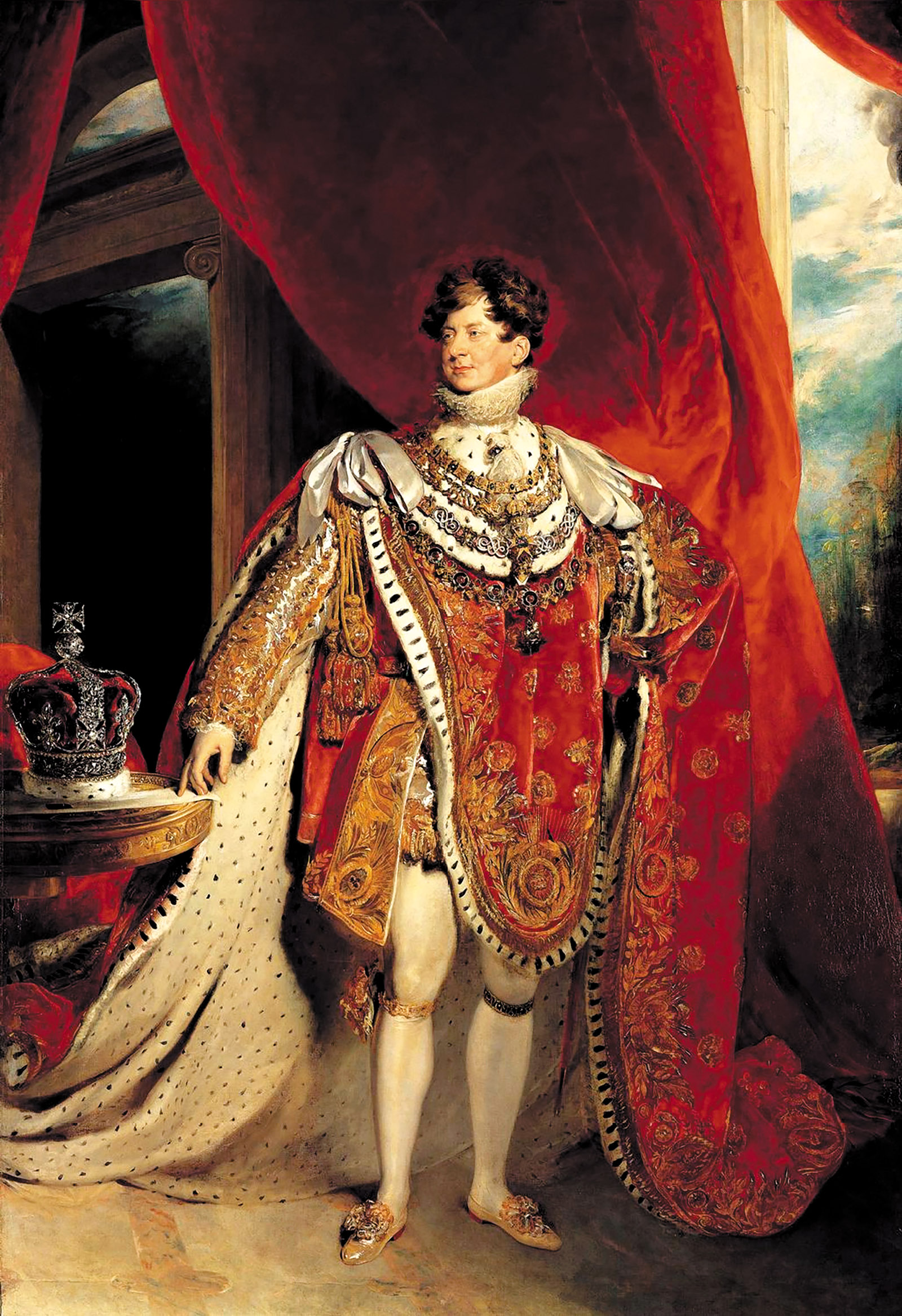 Coronation portrait of George IV by Thomas Lawrence, 1821