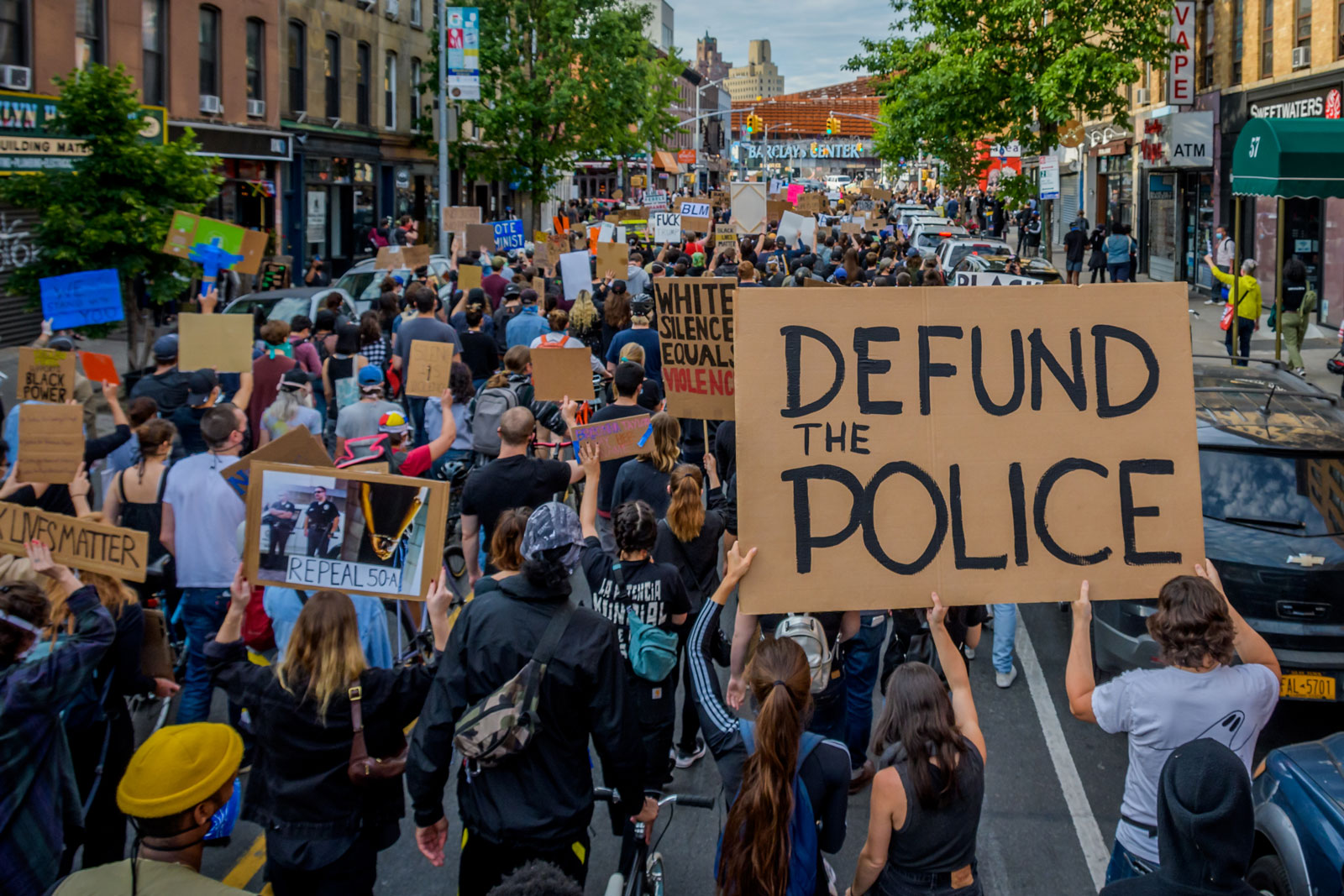 A protest in Brooklyn, New York, June 2, 2020