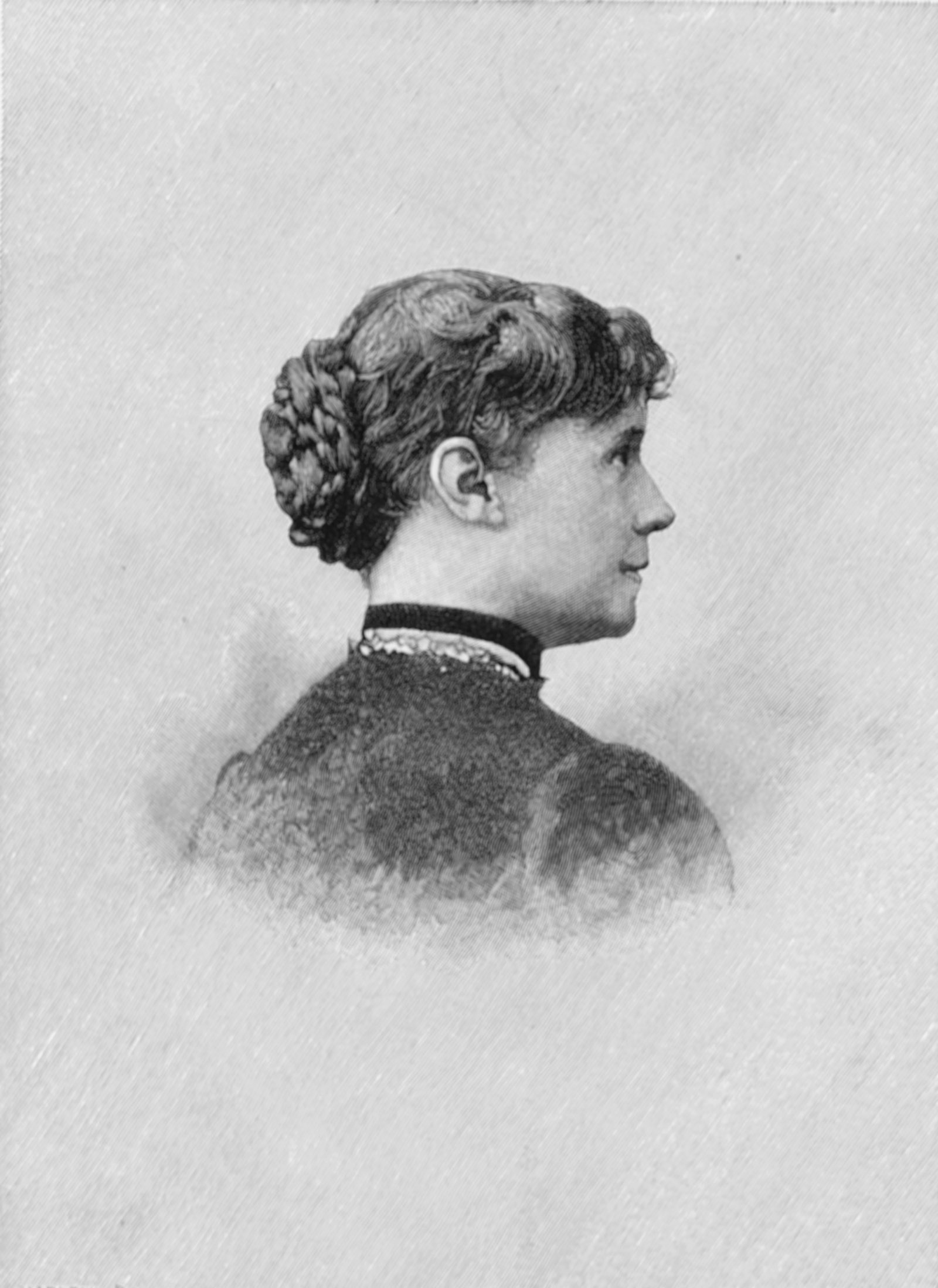 Constance Fenimore Woolson; engraving circa 1875