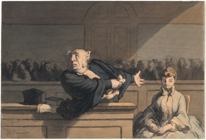 Honoré Daumier: Le Défenseur, circa 1862–1865