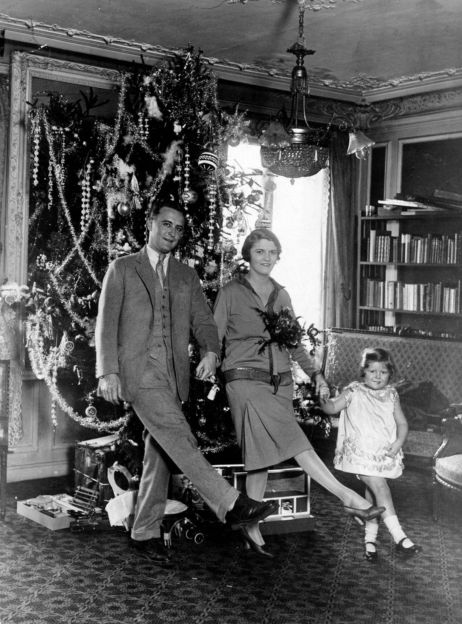 F. Scott Fitzgerald, Zelda Fitzgerald, and their daughter, Frances, Paris, 1925