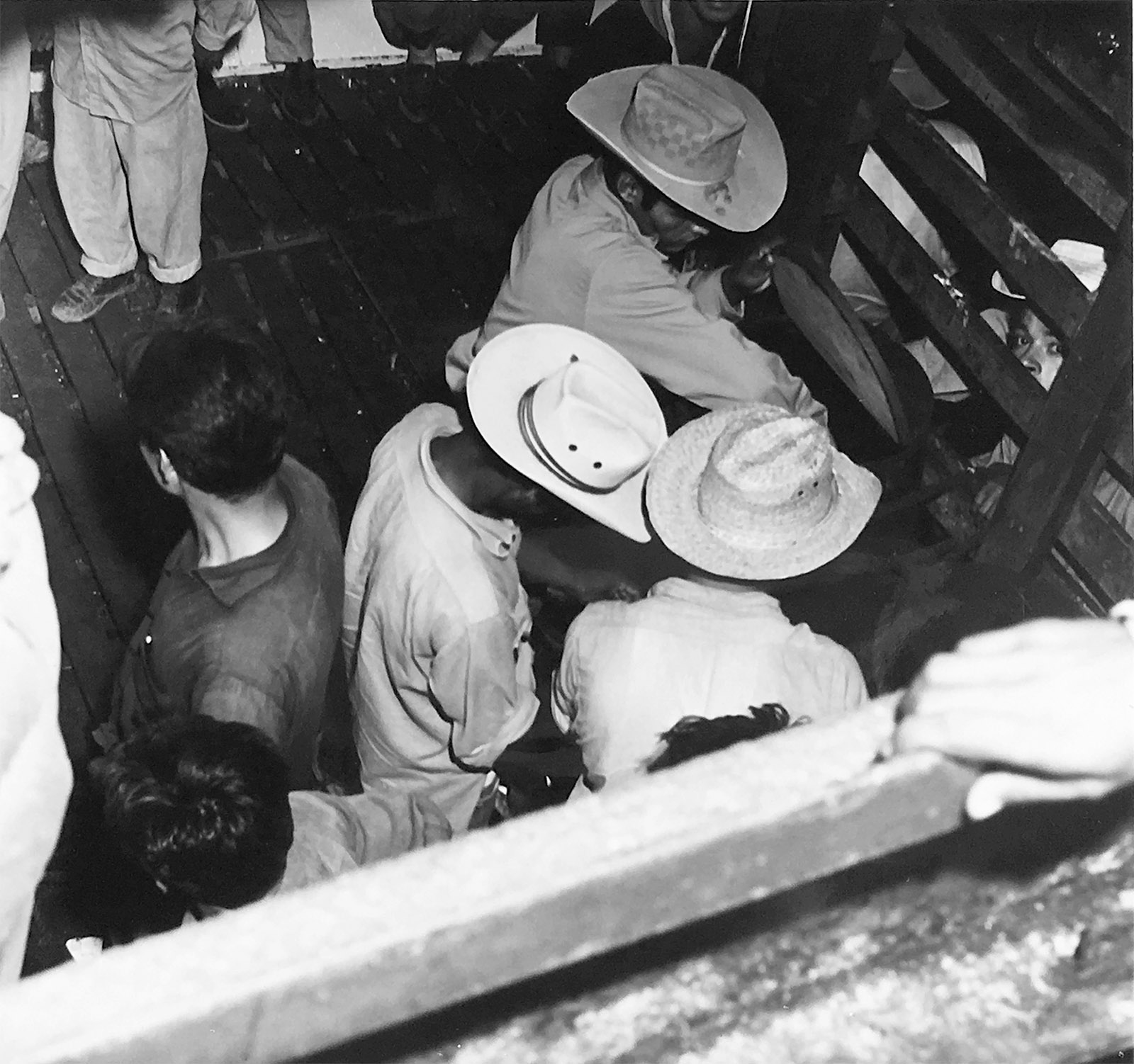 Mexican deportees on the SS Mercurio