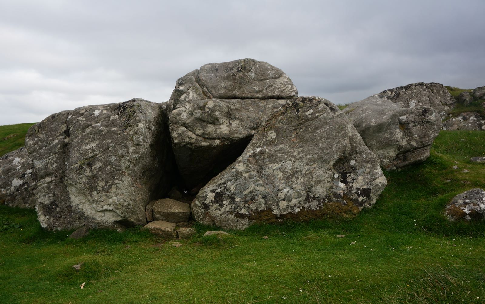 Rocky outcrop on Scottish island