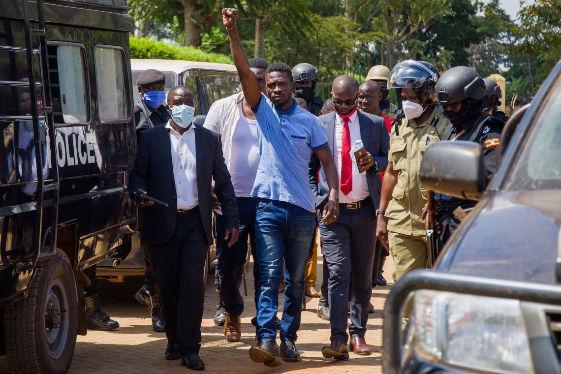 Ugandan opposition leader Bobi Wine
