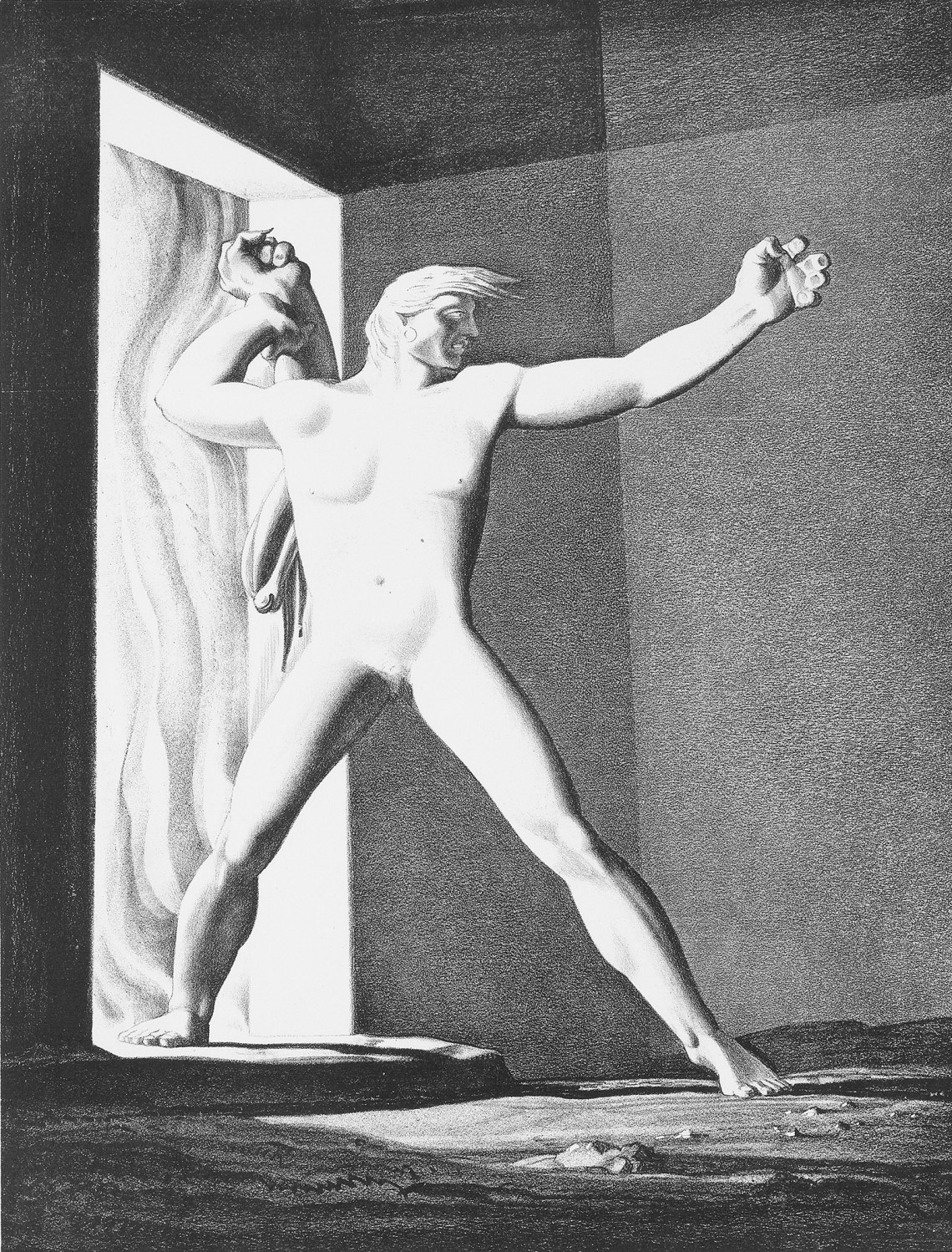 Beowulf; lithograph by Rockwell Kent