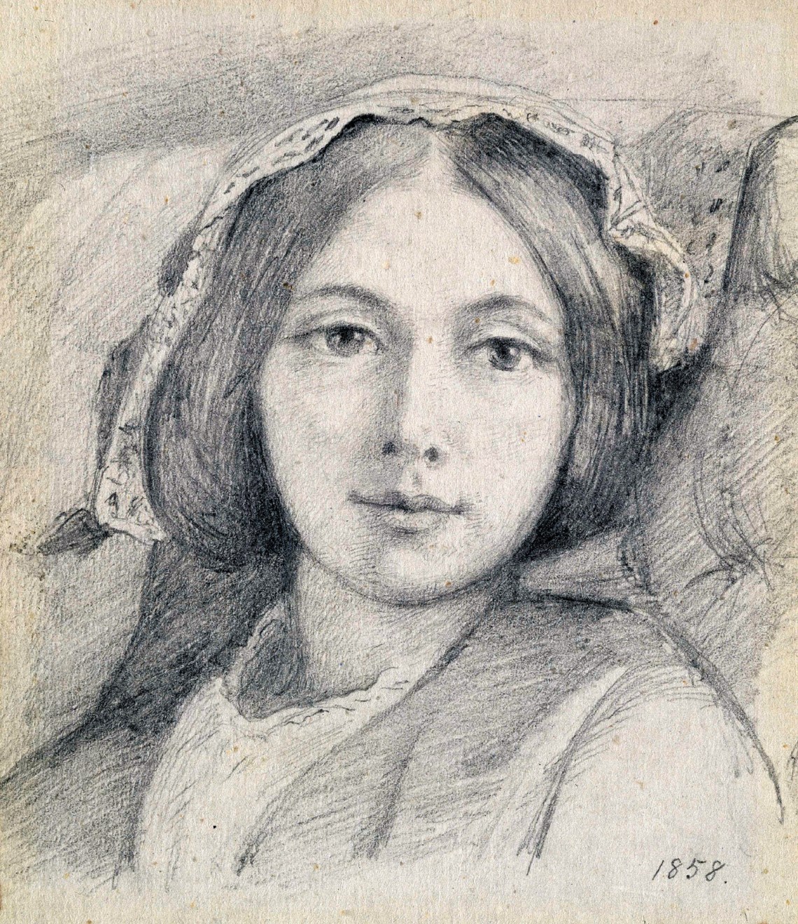 Mary Ellen Meredith; drawing by Henry Wallis