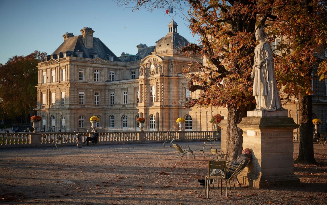 The Jardin du Luxembourg during Covid lockdown