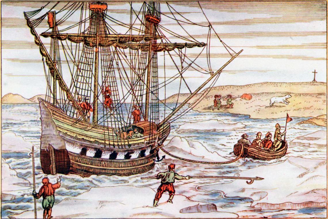 Barents’s ship in sea ice